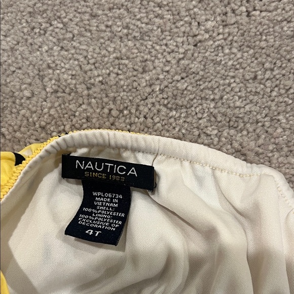 Like 🆕 NAUTICA Yellow Sundress with Sail boat Print. 4T - Picture 2 of 5